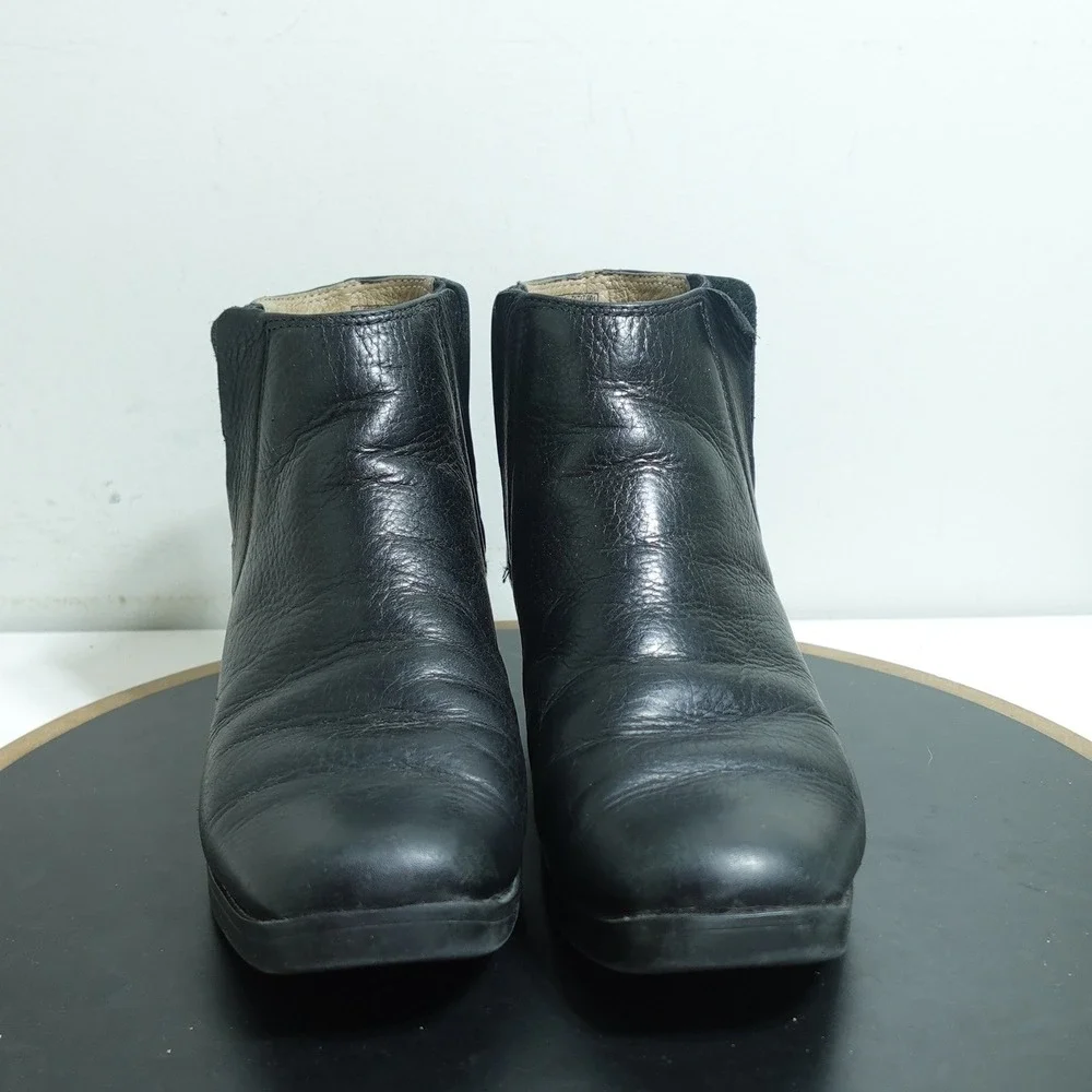 Bogs Gretchen Chelsea Boots Women US 7 Waterproof Black Leather Ankle‎